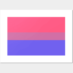 Pastel Bi Pride Flag Posters and Art